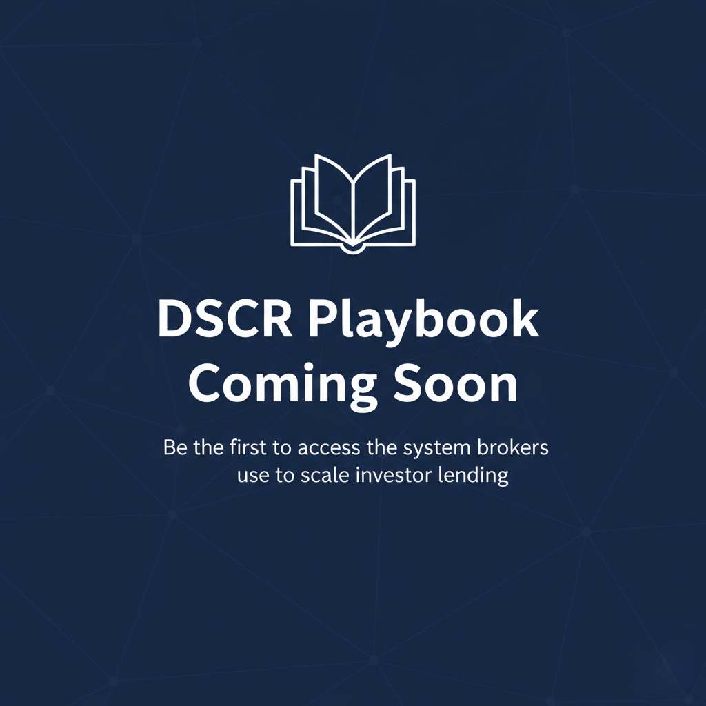 Start Here: The DSCR Playbook (Waitlist)